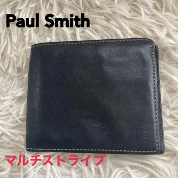 Paul Smith 이단 접이식 지갑 가죽 블랙