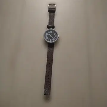[MUJI] 손목시계 브라운 가죽 벨트