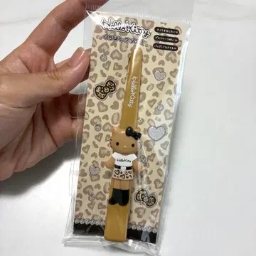 키티 부리 클립 갸루 레오파드 무늬 산리오 앞머리 클립 헤어 클립