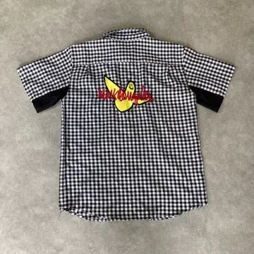 Mark Gonzales 반팔 깅엄 체크 셔츠 170 사이즈