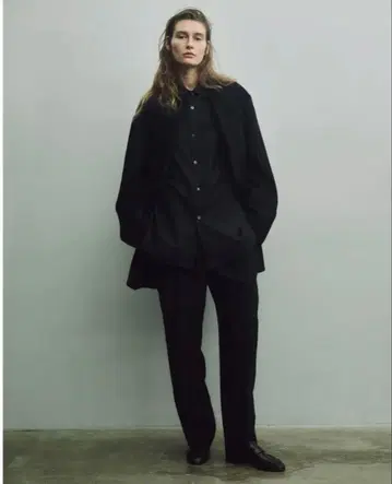 ssstein OVERSIZED PEAK LAPEL LONG JACKET