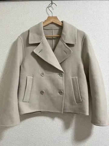 UNIQLO 더블 페이스 숏코트 베이지 여성용 [ S ]