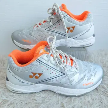 새상품급 YONEX 테니스화 카펫 코트용 신발 23.5 실버 은