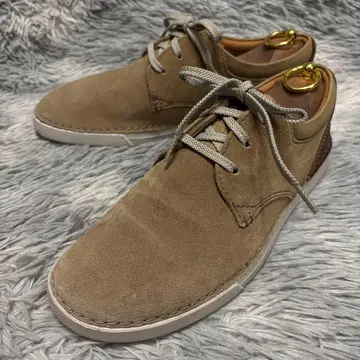 새상품급 Clarks 25.5cm 스웨이드 옥스퍼드 베이지