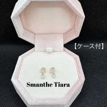 Smanthe Tiara K10 귀걸이 펄 케이스 포함 사만다 티아라