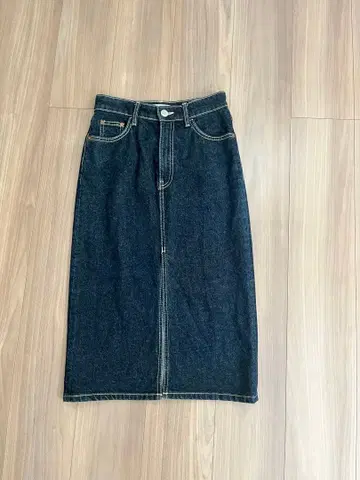 ZARA 데님 타이트 스커트 프론트 슬릿