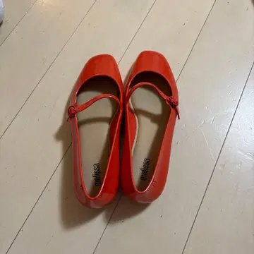 Melissa 멜리사 메리 제인 플랫슈즈 오렌지