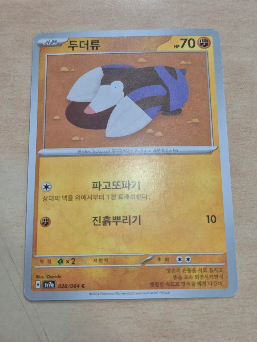 포켓몬 카드 두더류 앨범용