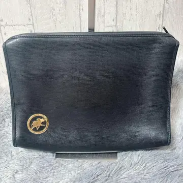 HUNTING WORLD 세컨드 백 블랙 가죽