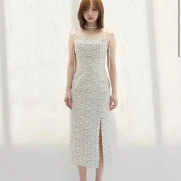 AND MARY Flora ribbon long dress