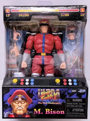 Jada Toys 액션 피규어 울트라 스트리트 파이터 II M. 바이슨(베가)