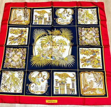 Salvatore Ferragamo 페라가모 스카프 실크 이탈리아제
