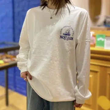 요트 클럽 긴팔 티셔츠 롱티
