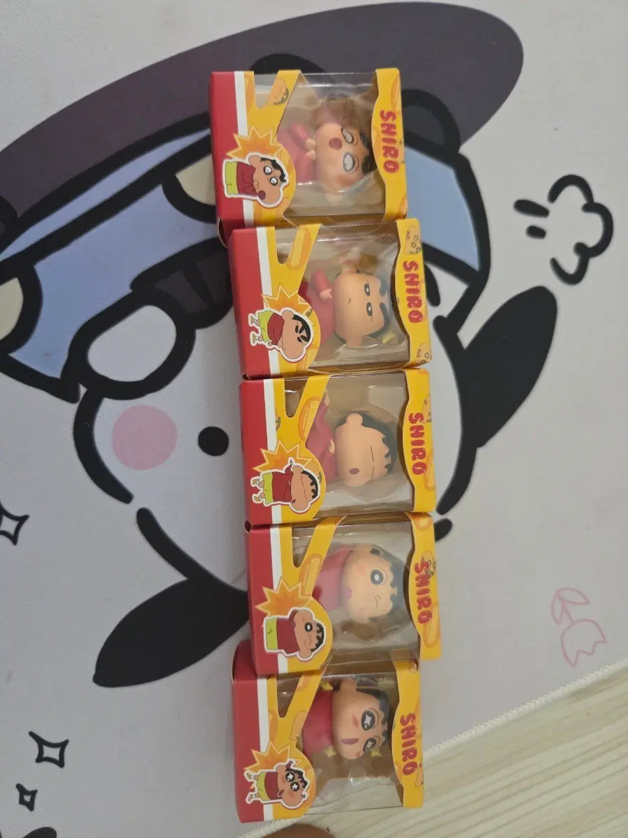짱구는못말려 시로 피규어 5종 (새제품)