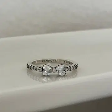 PANDORA 판도라 리본 링 실버 925 CZ 사이즈 52
