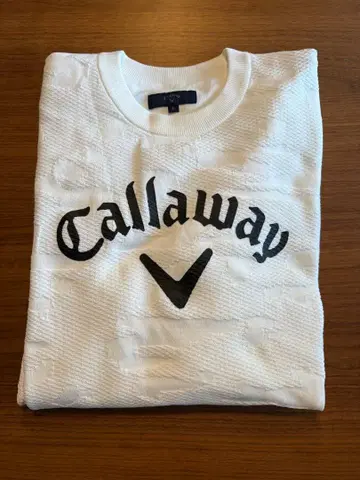 Callaway 화이트 스웨터 로고