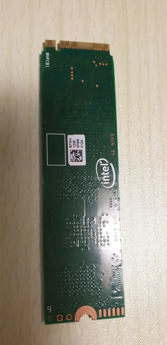 SSD 인텔 m.2 512GB 팝니다