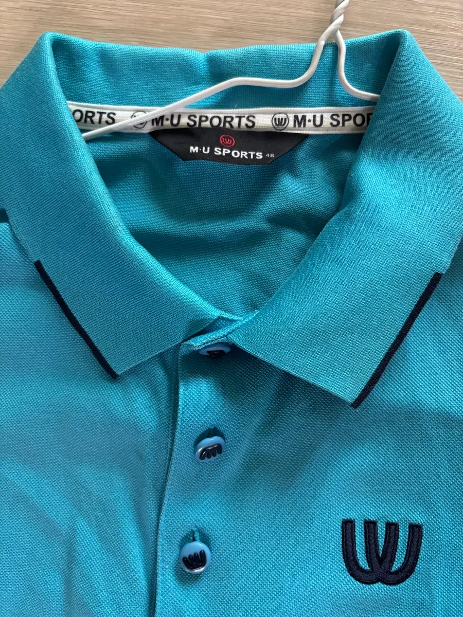 M.U. SPORTS 골프웨어 상의 남색 배색 48