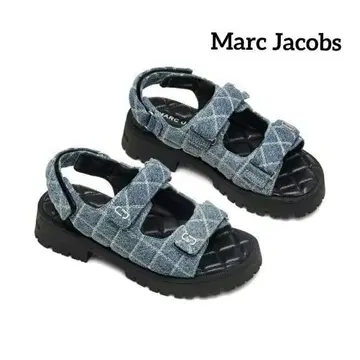 현행 Marc Jacobs 더 퀼티드 데님 샌들