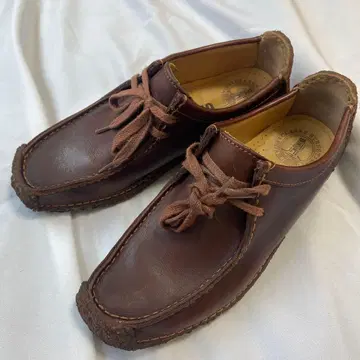 Clarks 클락스 나탈리 천연 가죽 레더 슈즈 브라운 UK4.5