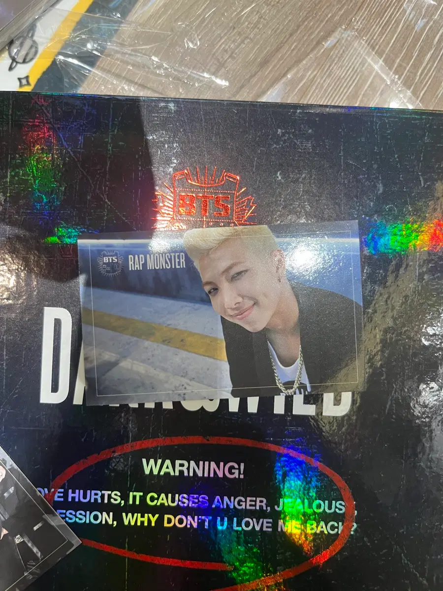 rm 김남준 포카 DARK&WILD 앨범 포카