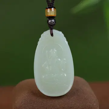 화전옥 불상 펜던트 목걸이