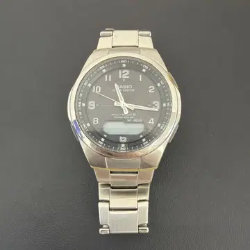 CASIO 웨이브셉터 전파 솔라 아나로그 디지털 WVA-M600 실버