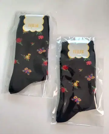 페이러 하이디 여성 양말 블랙 2족 세트 미개봉 새상품