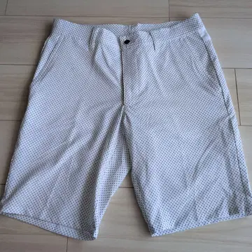 FootJoy 골프 하프 팬츠 화이트 도트 무늬