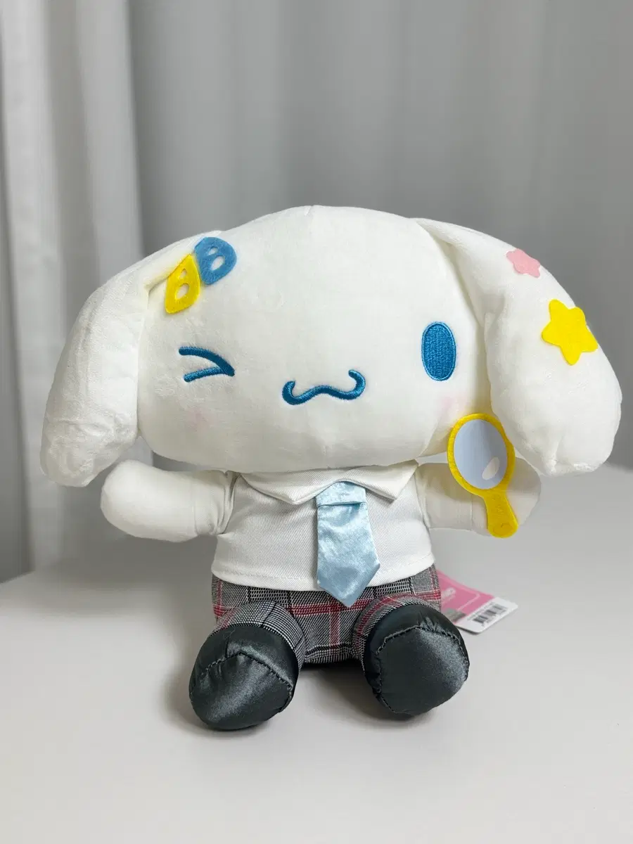 산리오 시나모롤 키치스쿨룩 25cm 중형 인형 새상품 정품
