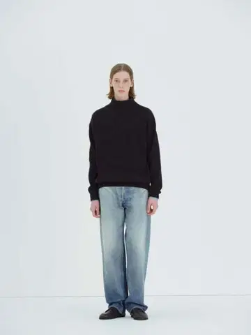 AURALEE selvedge faded heavy denim pants