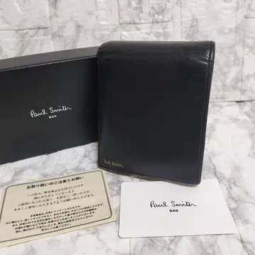 Paul Smith 접이식 지갑 블랙 멀티 스트라이프