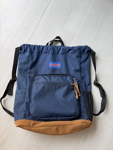 JANSPORT 드로우 스트링 백팩 네이비