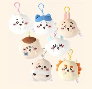 치이카와 오다이바 유령 마스코트 키링 하치와레 우사기