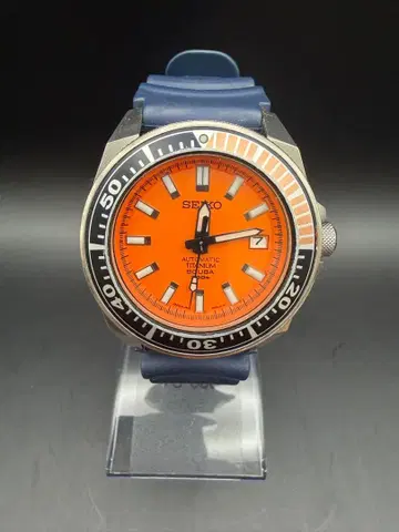 [ 작동 ] SEIKO 세이코 오렌지 사무라이 자동 와인딩