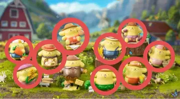 TOPTOY 산리오 SANRIO 폼폼푸딩 수확제 9종 세트