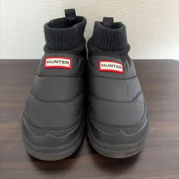 HUNTER IN/OUT PUFFER KNIT BOOT 블랙 24.0