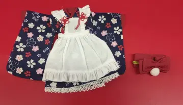 아존제 퓨어니모 PNS 토끼 귀 일본 의류 메이드 세트 패랭이꽃 벚꽃 네이비