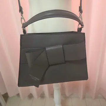 JILLSTUART 리본 숄더백 차콜
