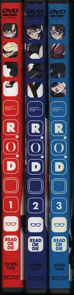 애니메이션 DVD R.O.D 전 3권 세트 전 3