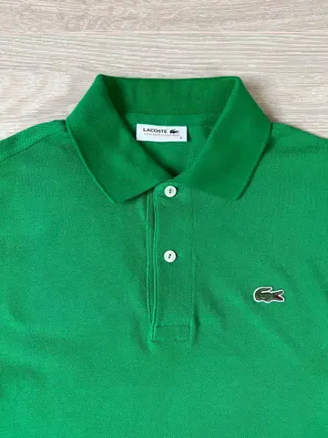 라코스테 LACOSTE L1212 피케 셔츠 그린 사이즈 2