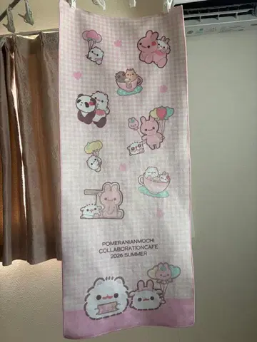 포메라니안모찌 콜라보 카페 타월 2026