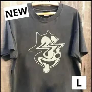 Felix the Cat 그래픽 T셔츠 남성용 T셔츠 L 블랙 T