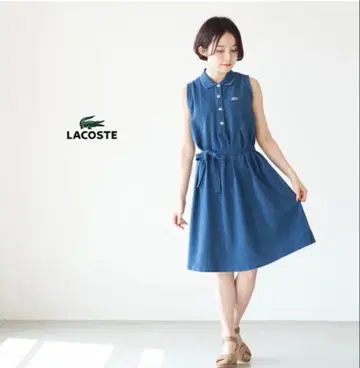 슬리브리스 폴로 원피스 네이비 36