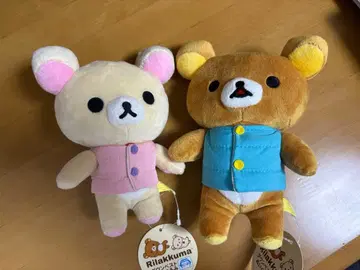 리락쿠마 다운 베스트 봉제 인형