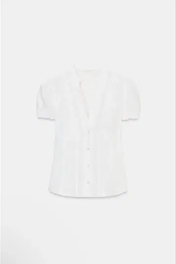 [가격 협상 가능] ZARA 타이 디테일 포함 포플린 셔츠 화이트 S 사이즈