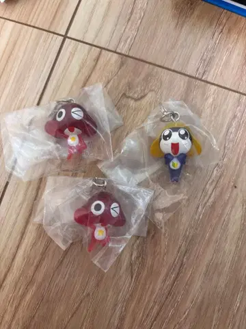 개구리 중사 케로로 마스코트 키링 3개 세트