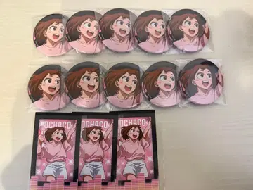 나의 히어로 아카데미아 가라오케 철인 콜라보 카라테츠 우라라카 오챠코 캔뱃지 특전