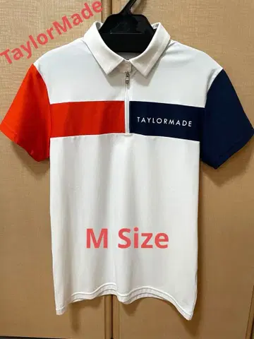 [ 새상품급 ] TaylorMade 컬러 블록 폴로 M 사이즈