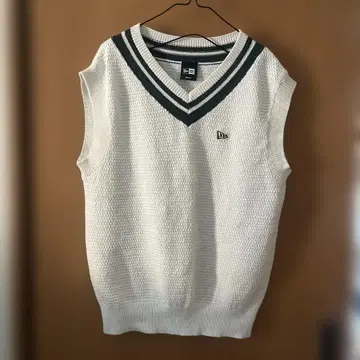 NEW ERA 골프 니트 베스트 화이트 S 사이즈